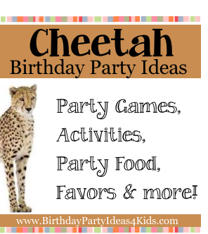 Cheetah Birthday Party Ideas